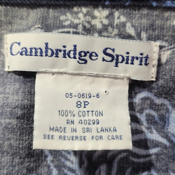 Vintage Cambridge Spirit Corduroy Jumper Dress Women's 8 Petite - Picture 4 of 4